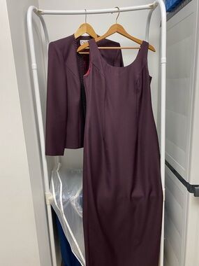 Cachet Plum Tank Maxi Dress with Coordinating Jacket